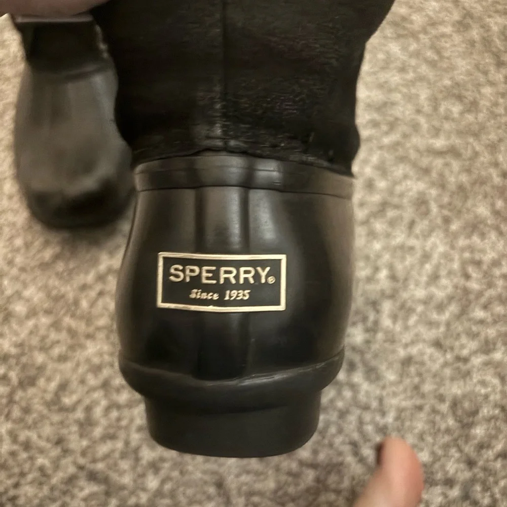 Sperry Black Waterproof Boots